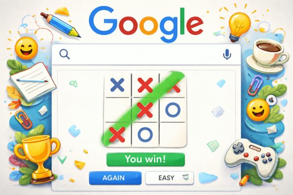 Le morpion Google : quand une recherche devient un jeu culte
