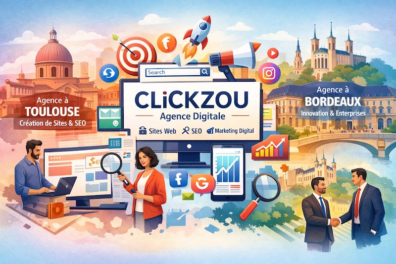 Agence digitale clickzou toulouse bordeaux lyon