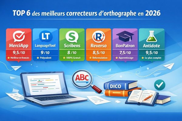 TOP 6 des meilleurs correcteurs d’orthographe en ligne en 2026