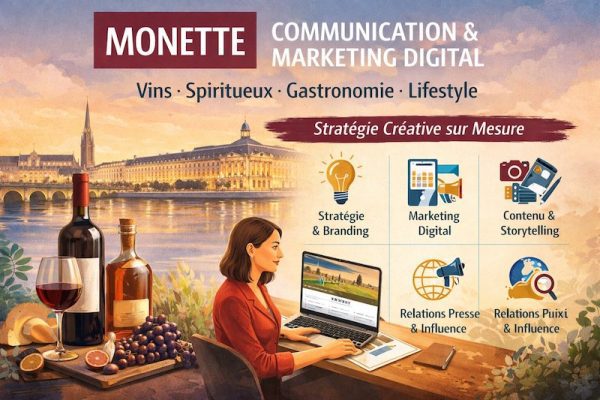 Monette : l’agence de communication et marketing digital dédiée aux marques de vin et de lifestyle à Bordeaux