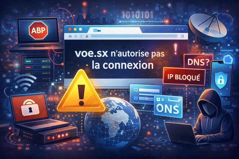 Voe.sx n'autorise pas la connexion